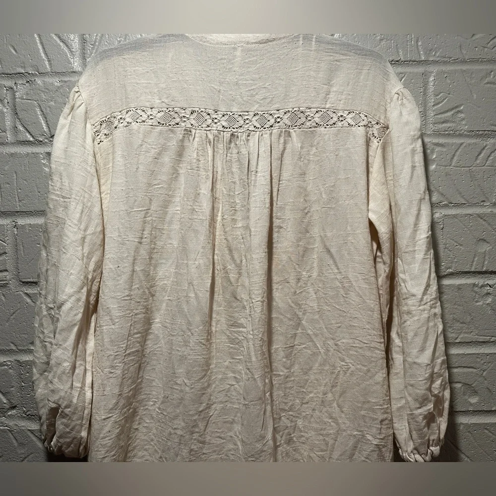 New Free Peope Rugged Beauty Boho Swing Dress in Ecru Size XS
